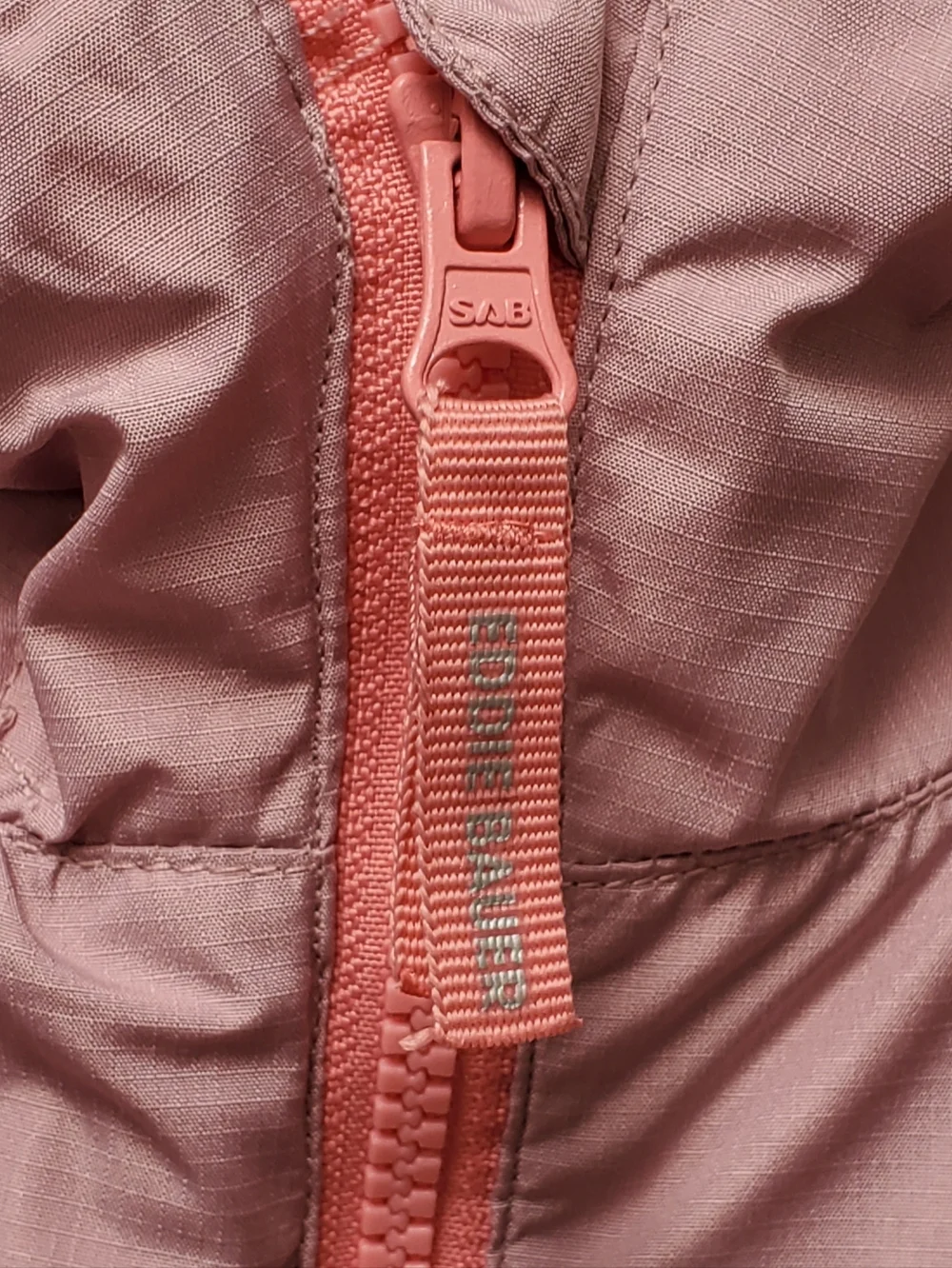 Eddie Bauer Kids Pink Color Block Lightweight Zip Up Jacket Hood Sz M 10-12 Yrs